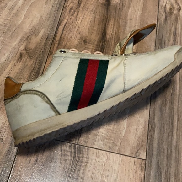 Gucci Classic men’s sneaker LEFT SHOE ONLY Logo GG luxury - Picture 8 of 16